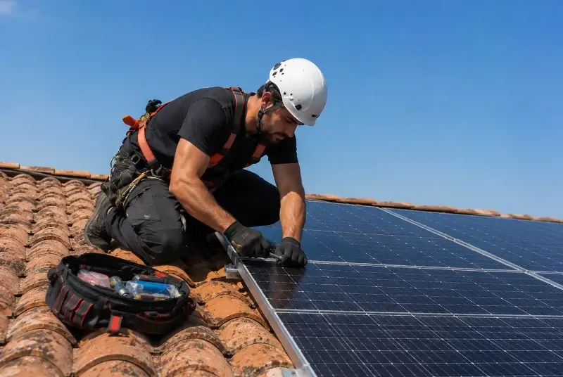 Maintenance et monitoring de panneaux solaires en Vendee