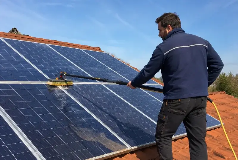 Nettoyage et entretien de panneaux solaires en Vendee